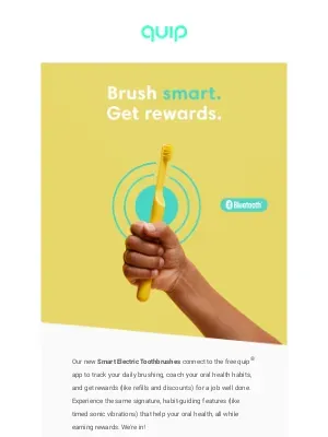 quip - Want rewards for brushing your teeth? Get Smart 💰