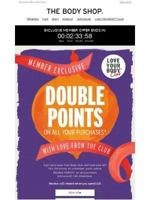 The Body Shop (United Kingdom) - Get rewarded sooner! 🏆