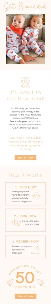 Best Loyalty Rewards Program Examples - Email Marketing