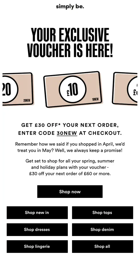 loyalty email example